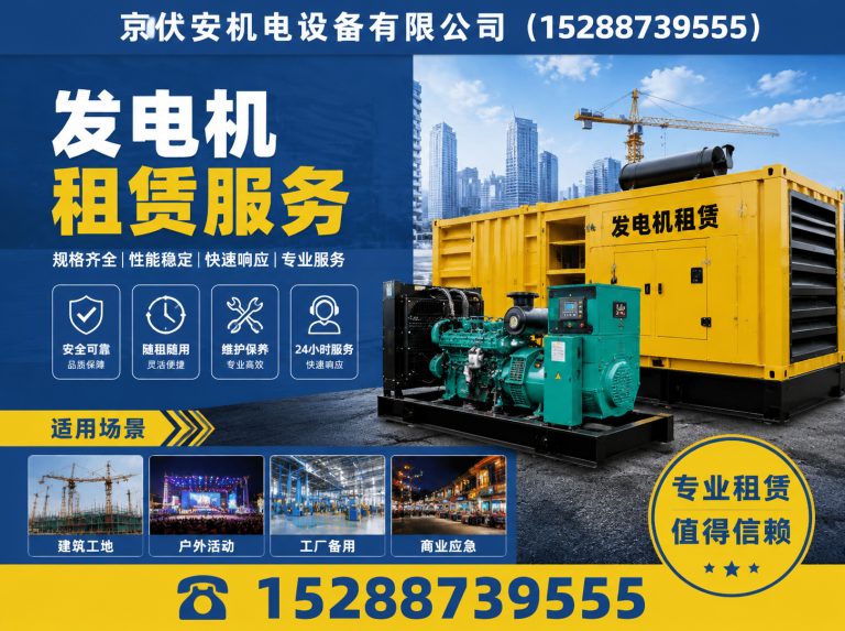 昆明柴油发电机组出租展示图